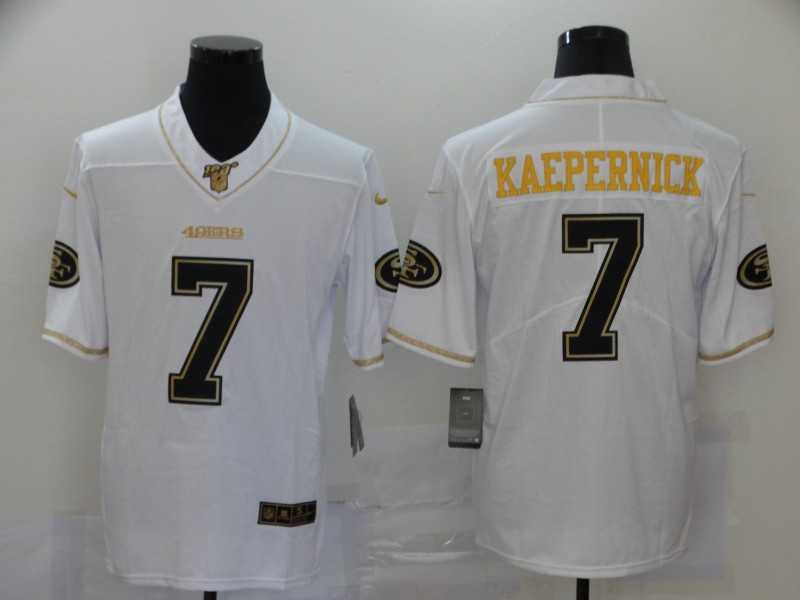 Nike 49ers 7 Colin Kaepernick White Gold Vapor Untouchable Limited Jersey,We sell and wholesale Nike 49ers 7 Colin Kaepernick White Gold Vapor Untouchable Limited Jersey on line form chian!
